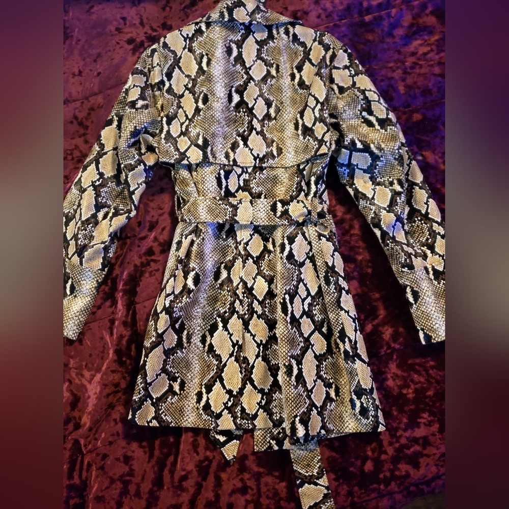 Sam Edelman python trench coat - Picture 2 of 4